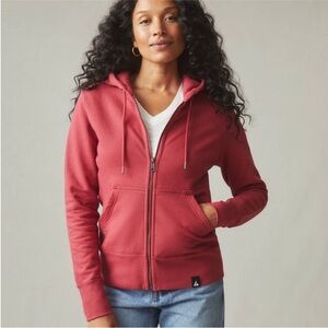 American Giant Women's Jacket in washed Red